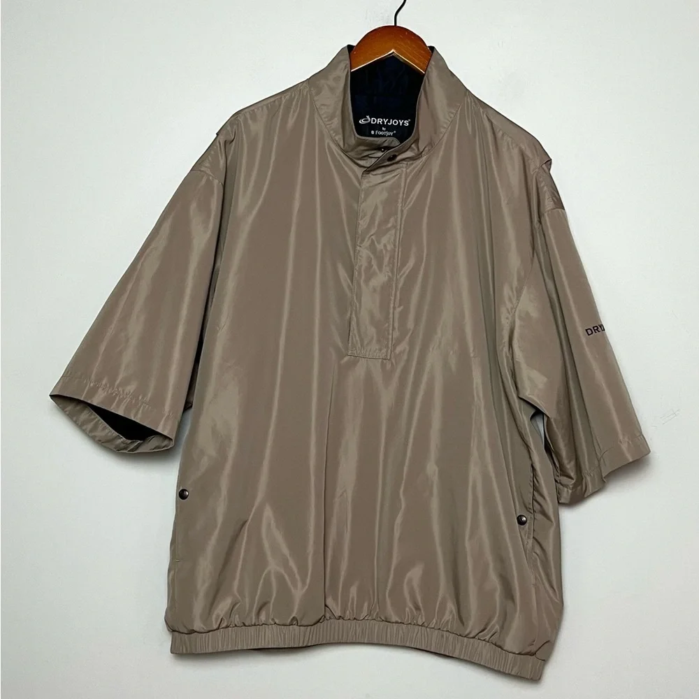 DryJoys By FootJoy Short Sleeve 1/4 Zip Golf Pullover Jacket XL